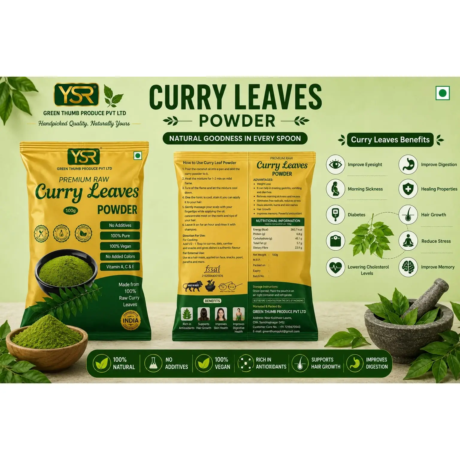 Green Thumb Produce Curry Leaves Powder