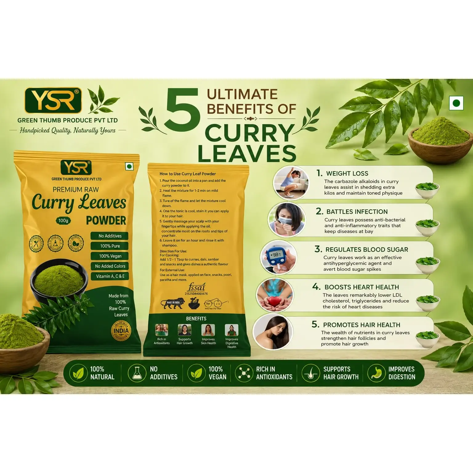Green Thumb Produce Curry Leaves Powder