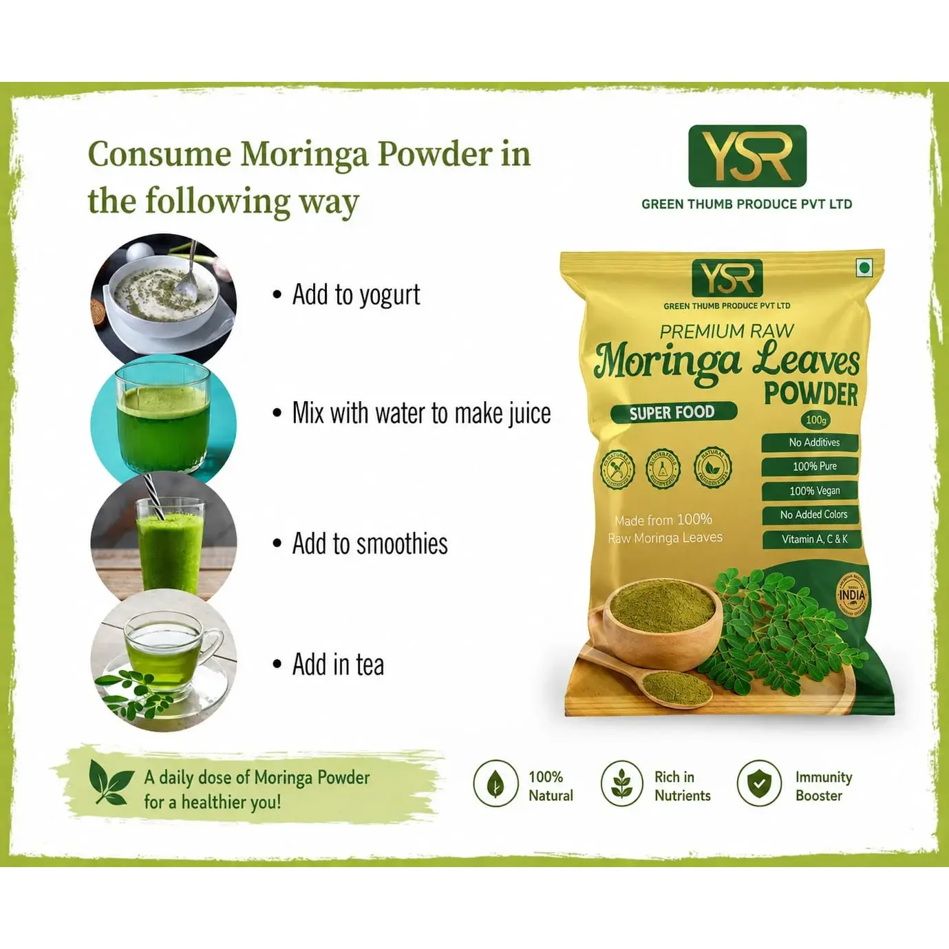 Green Thumb Produce Moringa Leaf Powder