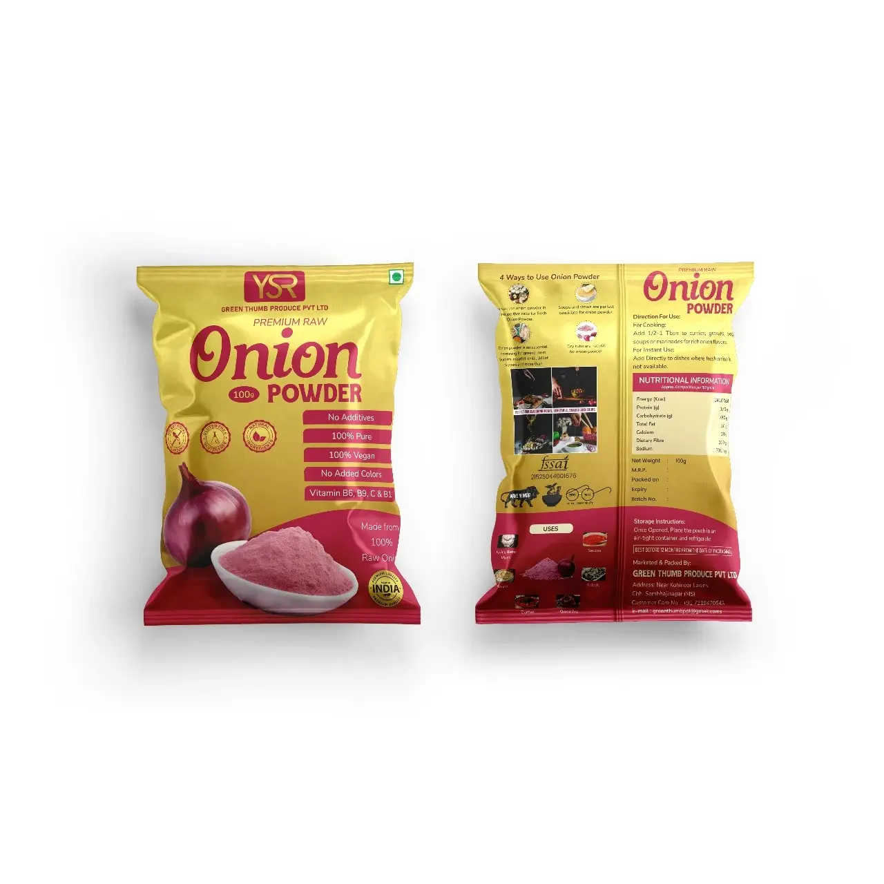 Green Thumb Produce Onion Powder pouch